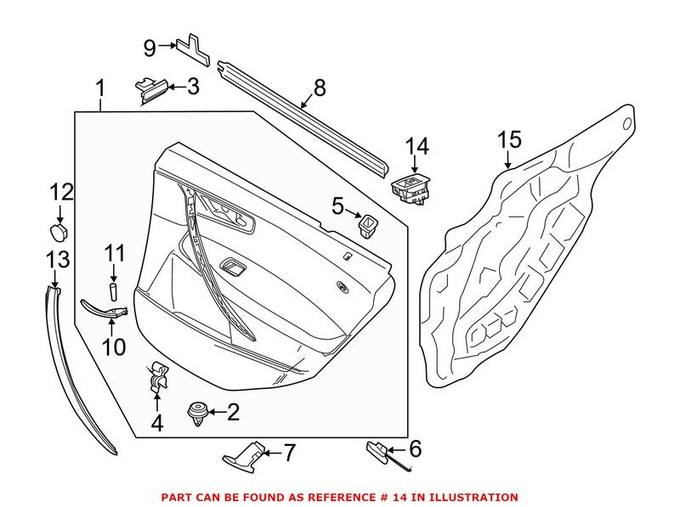 BMW Door Window Switch 61313448654